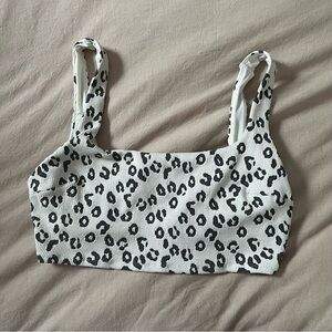 Aerie cheetah scoop swim top